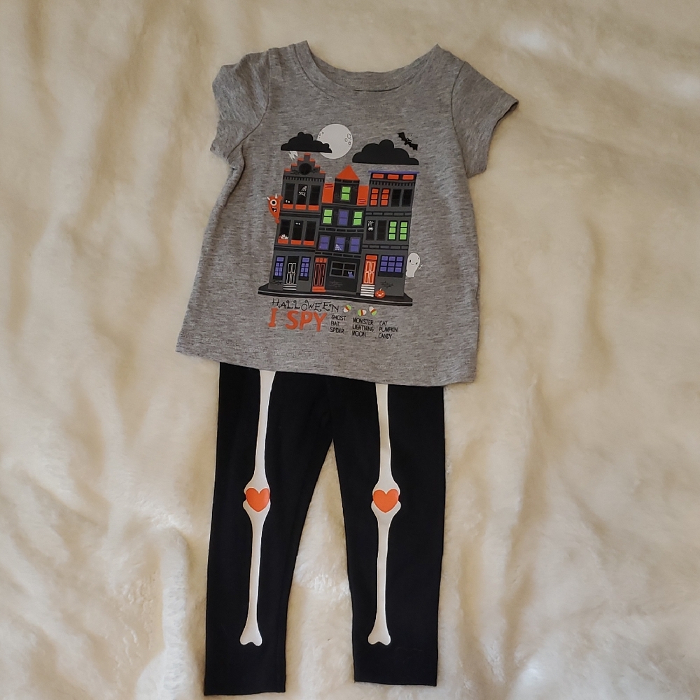 Cat & Jack Halloween Shirt And Pants Set, 18 Months